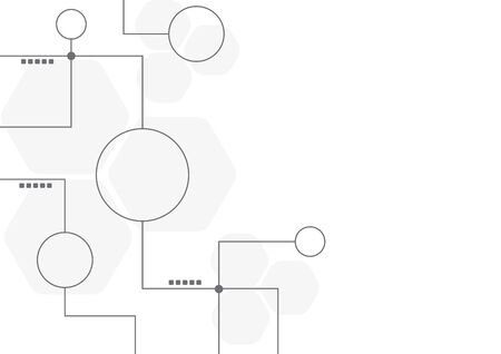 Abstract geometric connect lines and dots.Simple technology graphic background.Illustration Vector design Network and Connection concept.のイラスト素材