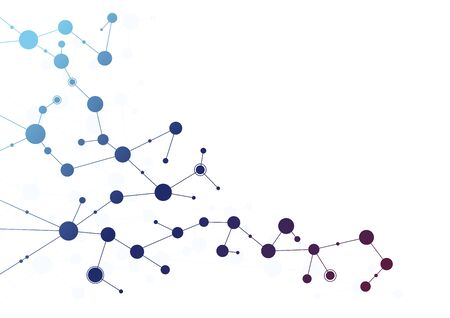 Abstract geometric connect lines and dots.Simple technology graphic background.Illustration Vector...