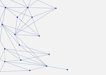 Abstract geometric connect lines and dots.Simple technology graphic background.Illustration Vector...