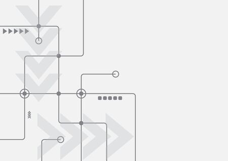 Abstract geometric connect lines and dots.Simple technology graphic background.Illustration Vector design Network and Connection concept.のイラスト素材