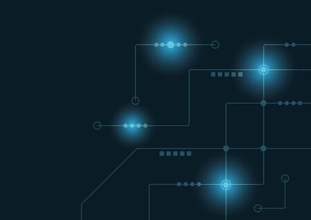 Abstract geometric connect lines and dots.Simple technology graphic background.Illustration Vector design Network and Connection concept.のイラスト素材