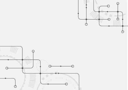 Abstract geometric connect lines and dots.Simple technology graphic background.Illustration Vector design Network and Connection concept.のイラスト素材