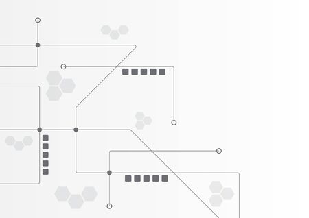 Abstract geometric connect lines and dots.Simple technology graphic background.Illustration Vector design Network and Connection concept.のイラスト素材