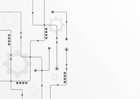 Abstract geometric connect lines and dots.Simple technology graphic background.Illustration Vector design Network and Connection concept.のイラスト素材