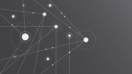 Abstract geometric connect lines and dots.Simple technology graphic background.Illustration Vector design Network and Connection conceptのイラスト素材