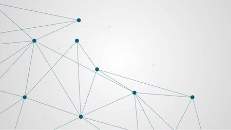 Abstract geometric connect lines and dots.Simple technology graphic background.Illustration Vector design Network and Connection concept.のイラスト素材