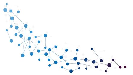 Abstract geometric connect lines and dots.Simple technology graphic background.Illustration Vector design Network and Connection concept.のイラスト素材