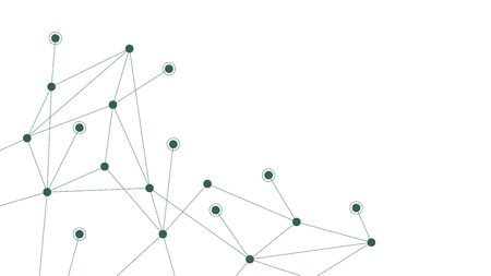 Abstract geometric connect lines and dots.Simple technology graphic background.Illustration Vector design Network and Connection concept.のイラスト素材