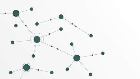 Abstract geometric connect lines and dots.Simple technology graphic background.Illustration Vector design Network and Connection concept.のイラスト素材