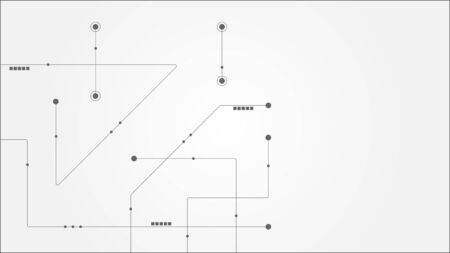 Abstract geometric connect lines and dots.Simple technology graphic background.Illustration Vector design Network and Connection concept.のイラスト素材