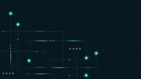 Abstract geometric connect lines and dots.Simple technology graphic background.Illustration Vector design Network and Connection concept.のイラスト素材