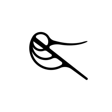 abstract and geometric hummingbird logo. Outline hummingbird silhouetteのイラスト素材