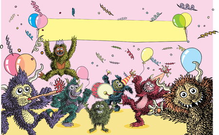 Monster Partyのイラスト素材