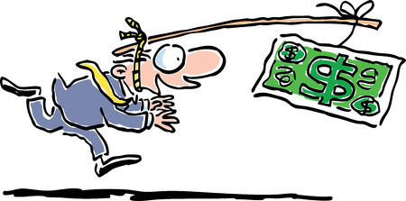 Chasing moneyのイラスト素材