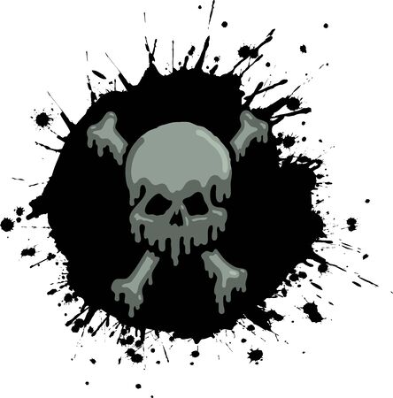 Oil Skullのイラスト素材