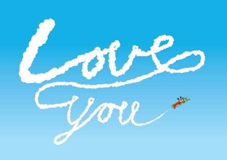 Sky Writingのイラスト素材