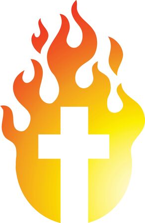 Flaming Crossのイラスト素材