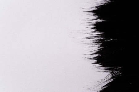 Black paint patternの写真素材