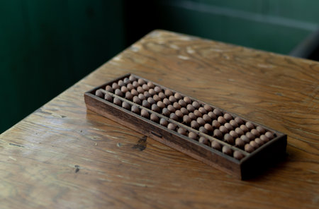 Abacus on a desk