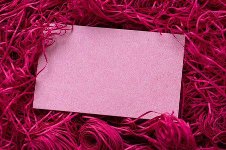 Pink message card