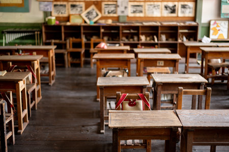Old school classroomの写真素材