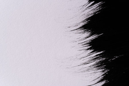 Black paint patternの写真素材