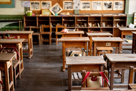 Old school classroomの写真素材