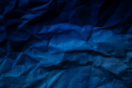 Crumpled blue backgroundの写真素材