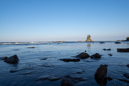 Amaharashi Beach, Toyama Prefectureの写真素材