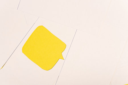 Yellow speech bubble