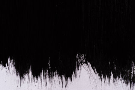 Black paint pattern