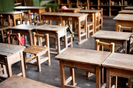 Old school classroomの写真素材