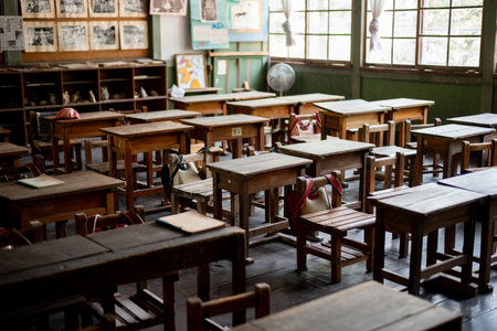 Old school classroomの写真素材