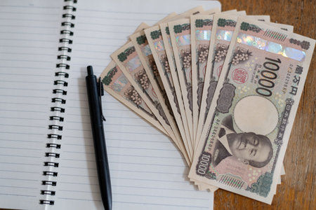 Paper on blank noteの写真素材