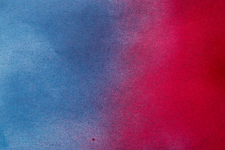 Red and blue spray paint background
