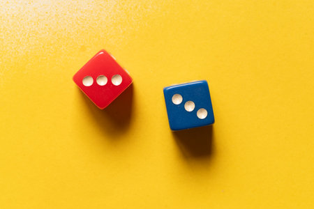 Two dice with the same number