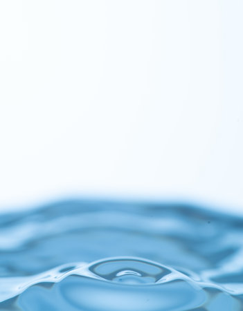 Beautiful water droplets action shotの写真素材