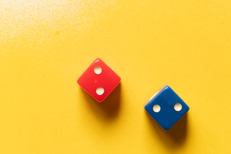 Two dice with the same number
