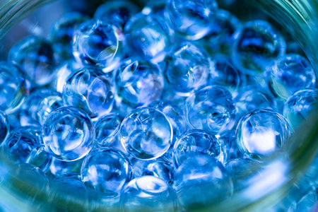 A background made of soft gel-like spheres