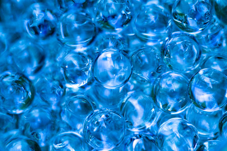 A background made of soft gel-like spheresの写真素材