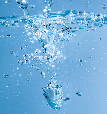 Bubbles that form when pouring water