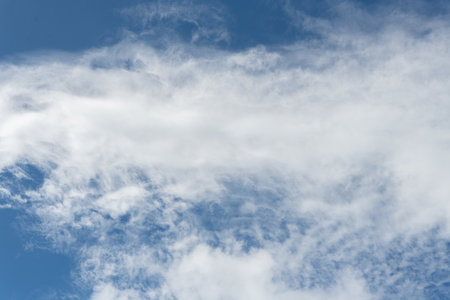 Beautiful sky on a sunny dayの写真素材