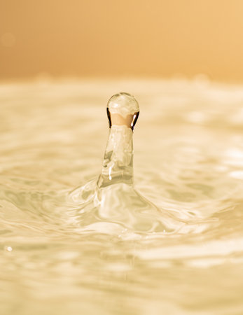 Beautiful water drop action