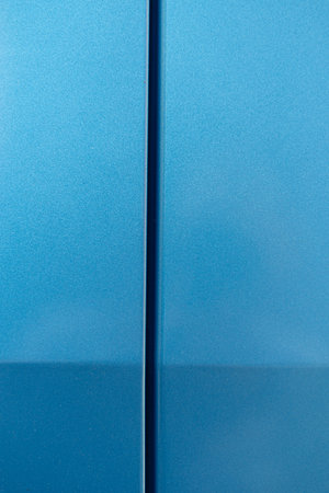 Blue car paint surface