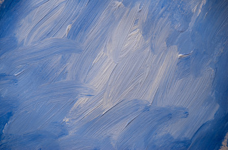 Background painted with blue and white paintの写真素材