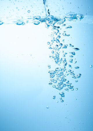 Bubbles that form when water is poured