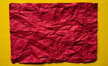 Crumpled red and yellow backgroundの写真素材