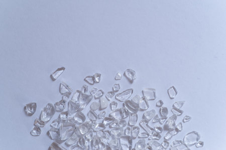 Crystal on white background