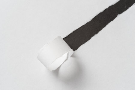 white paper with holesの写真素材