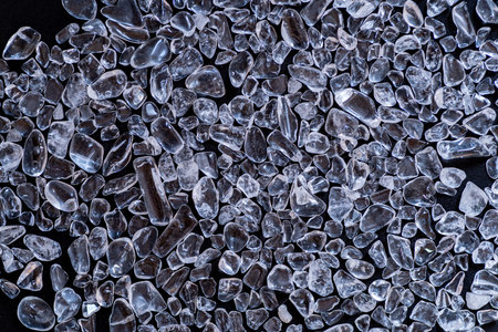 Crystal on a black background